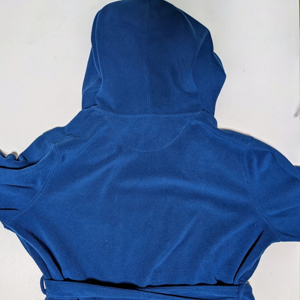 Lands End Fleece Hooded Robe - Picture 5 of 8